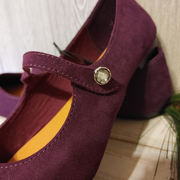 NWT Gap flat pointy toe slip on wine color shoe sz 8 - Picture 5 of 9